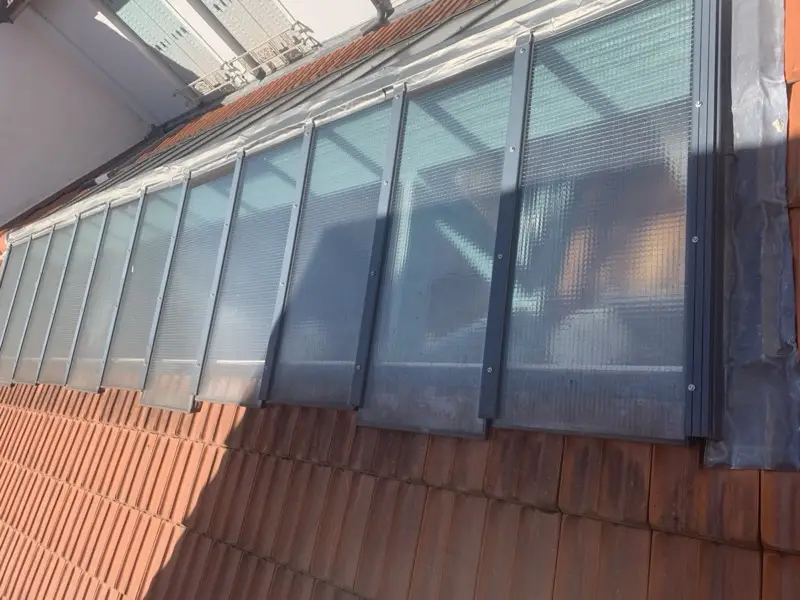 Détail d’un chantier de toiture